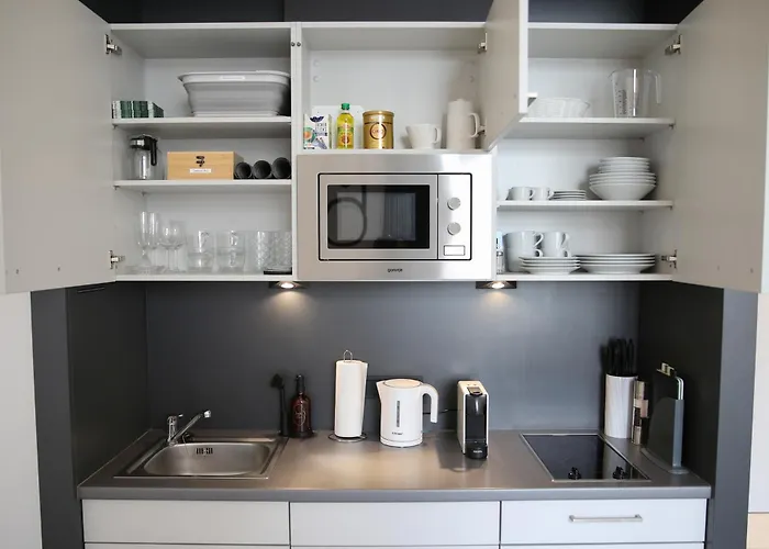 Meos 3 -zentrum-hofblick-gym-netflix Apartment Leipzig